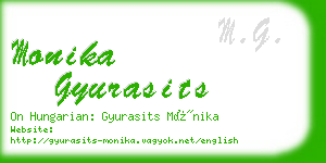 monika gyurasits business card